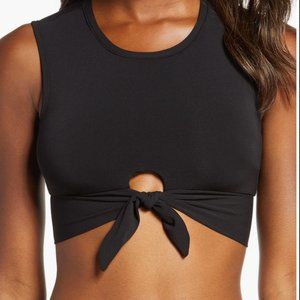 Robin Piccone Ava Longline Knot Front Bikini Top